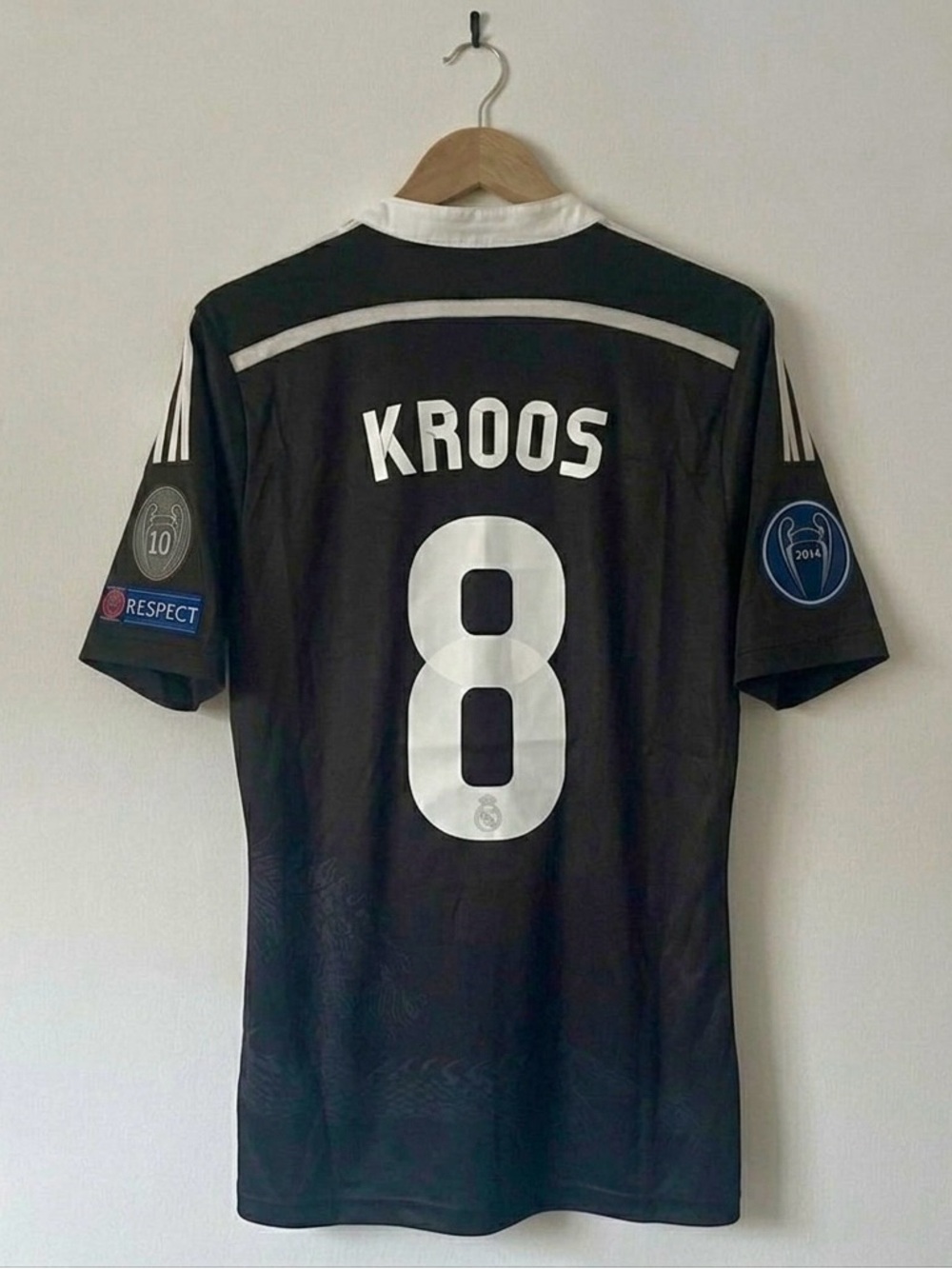Kroos #8 Real Madrid 14/15 UCL  Jersey  Black Dragon